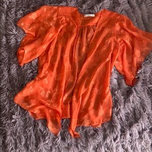 Orange Floral Kimono